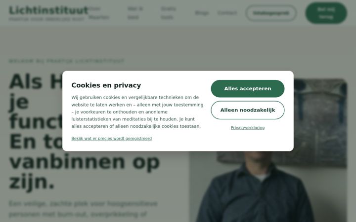 Screenshot of lichtinstituut.nl