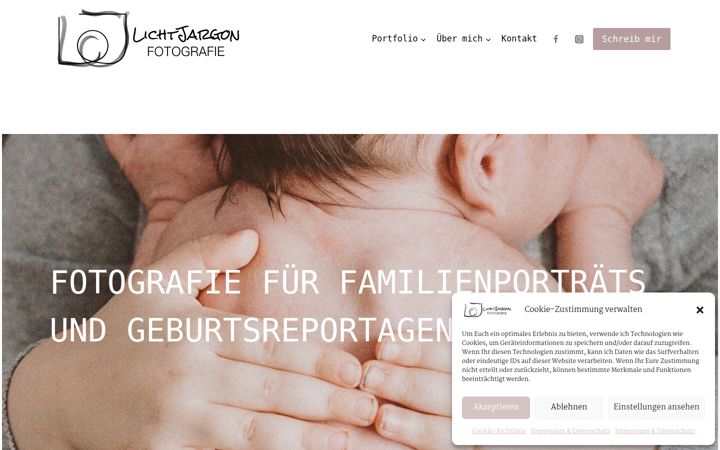 Screenshot of lichtjargon-fotografie.de