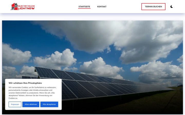 Screenshot of lichtnow.ch