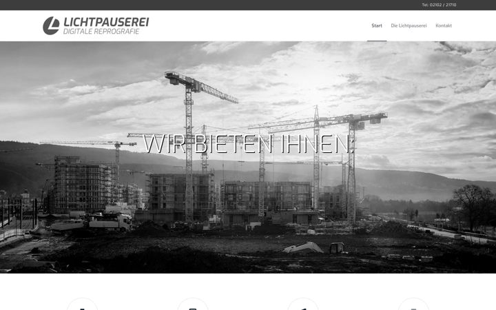 Screenshot of lichtpauserei.com