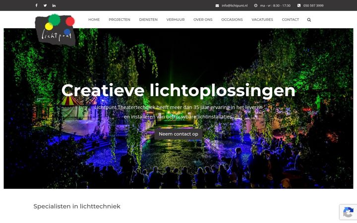 Screenshot of lichtpunt.nl