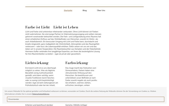 Screenshot of lichtraumfarbe-allgaeu.de