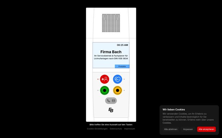 Screenshot of lichtruf.com