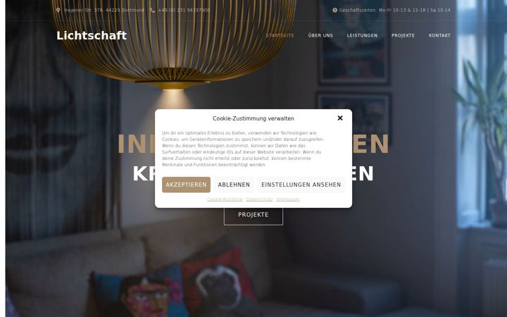 Screenshot of lichtschaft.de