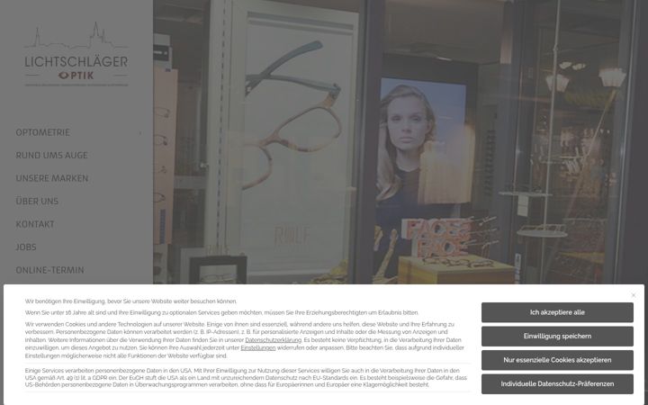 Screenshot of lichtschlaeger.de