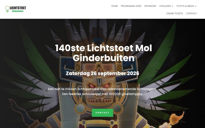 Screenshot of lichtstoet.be