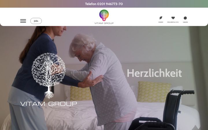 Screenshot of lichtstrahl-pflegedienst.de
