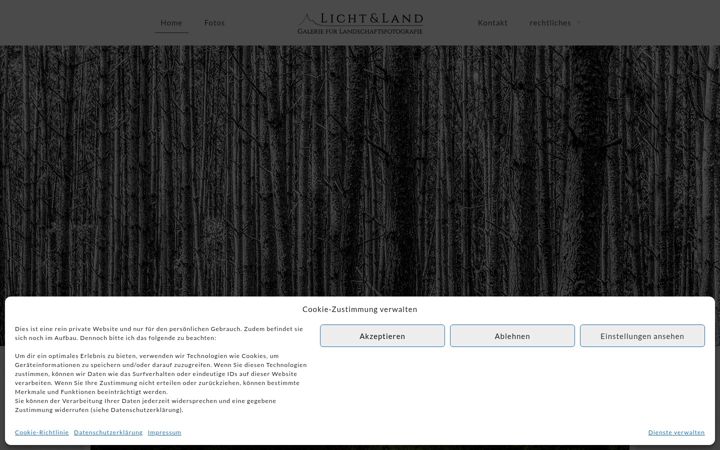 Screenshot of lichtundland.de