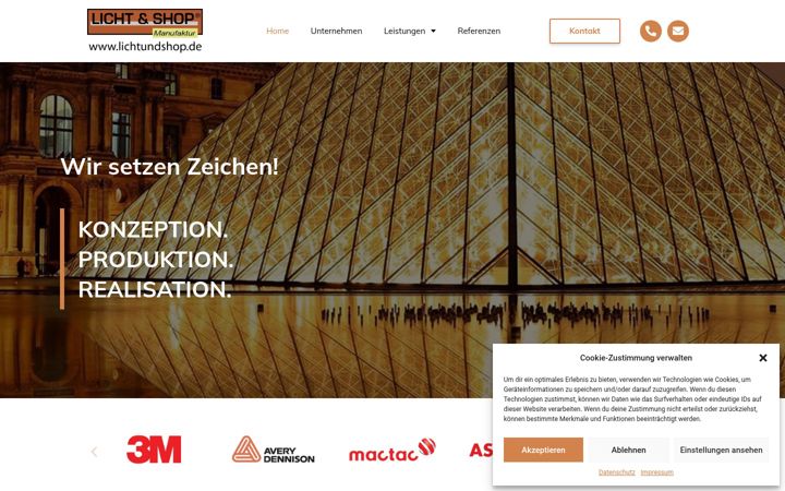 Screenshot of lichtundshop.de