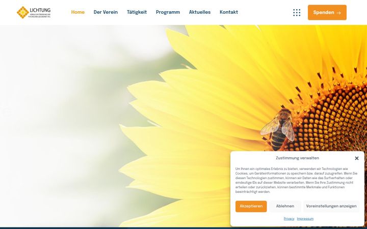 Screenshot of lichtung-girasole.com