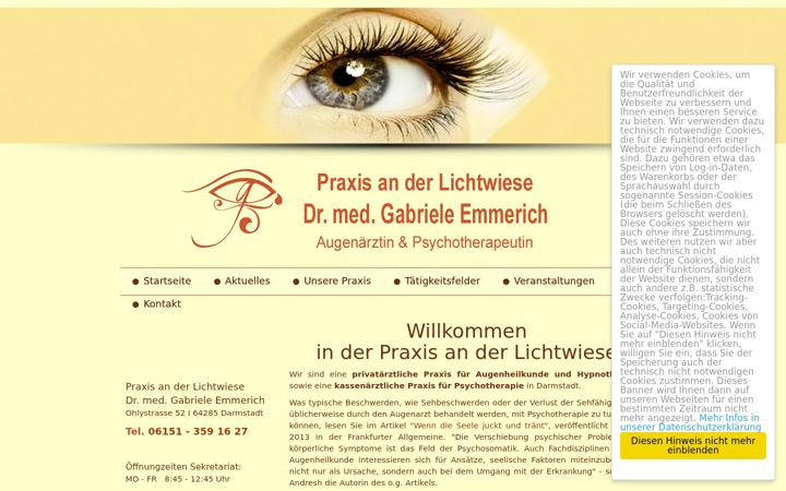 Screenshot of lichtwiese.de