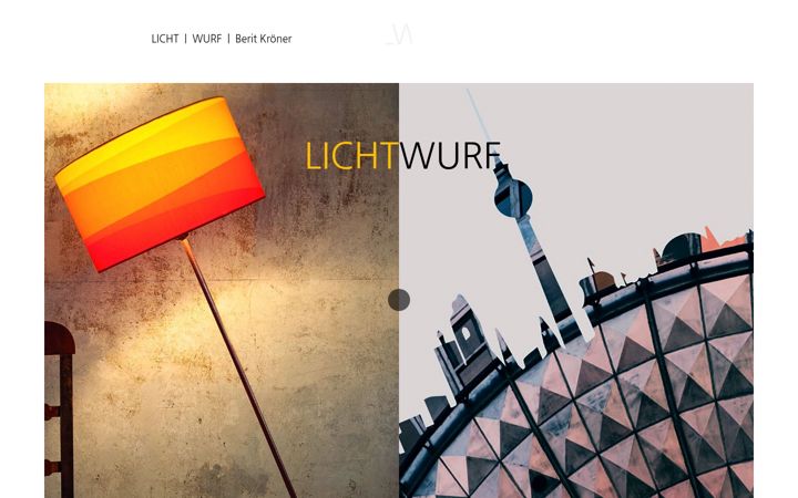 Screenshot of lichtwurf.de