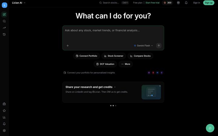 Screenshot of lician.com