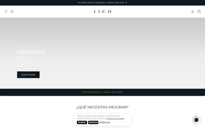 Screenshot of licocosmetics.com