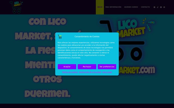 Screenshot of licomarket.com