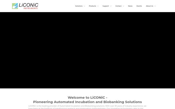 Screenshot of liconic.com