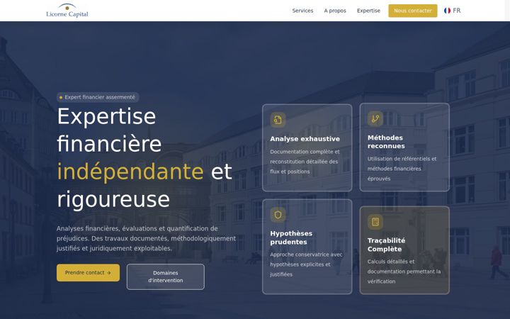 Screenshot of licornecapital.com
