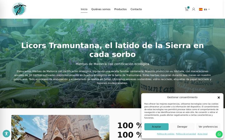 Screenshot of licorstramuntana.com