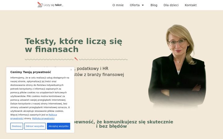 Screenshot of liczysietekst.pl