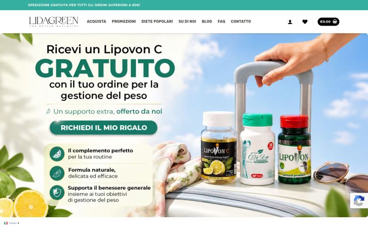 Screenshot of lidagreen.com