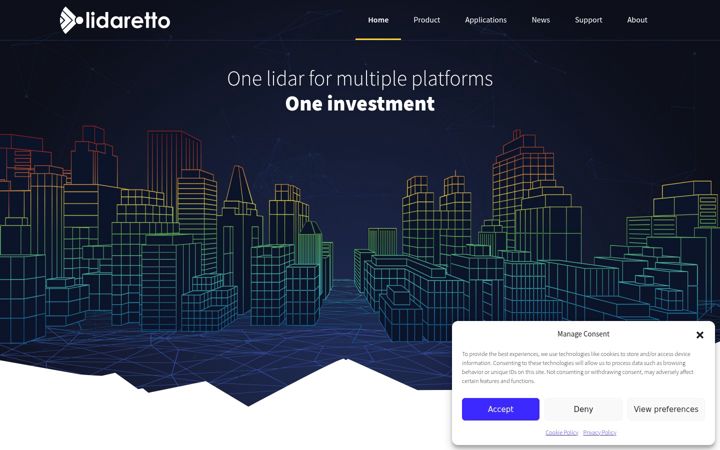 Skærmbillede af lidaretto.com