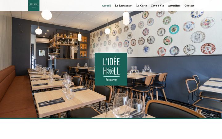 Screenshot of lideehall-restaurant.fr
