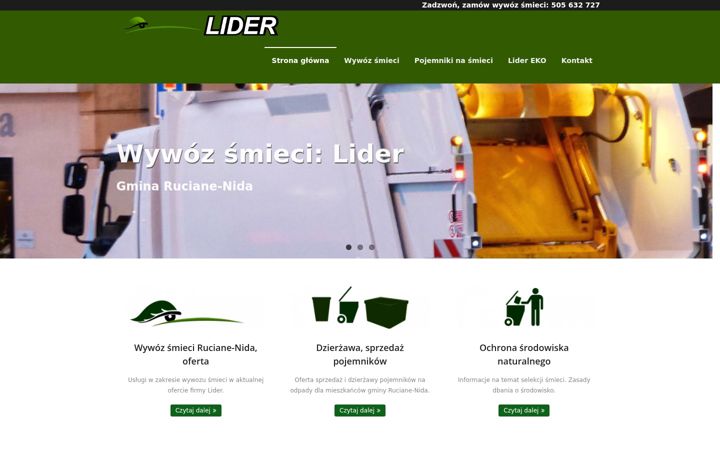 Screenshot of lider-ruciane-nida.pl