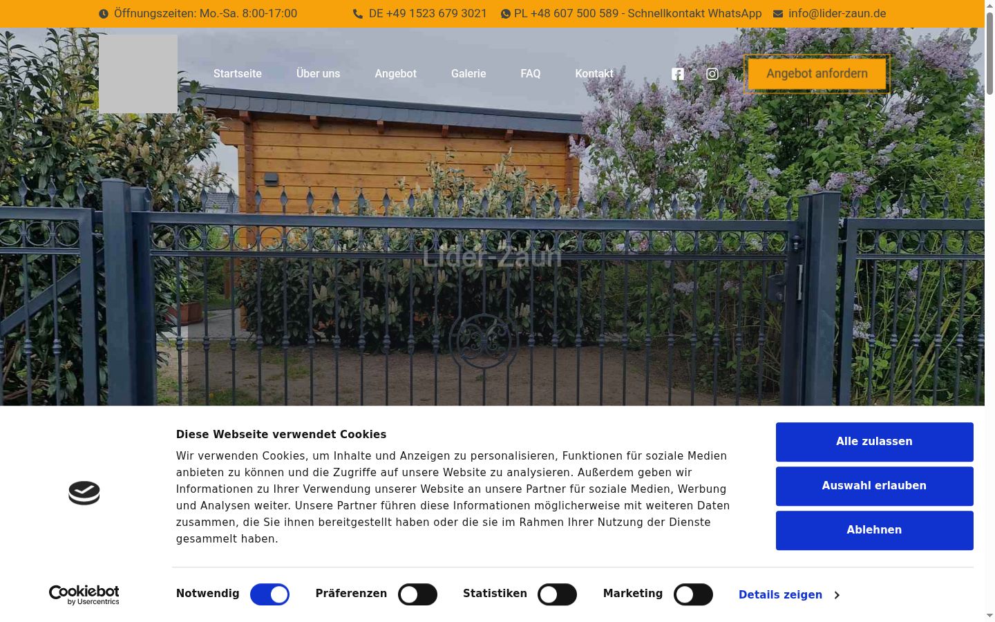 Sutikimo reklamjuostės, rodytos prieš bet kokią sąveiką, ekrano kopija