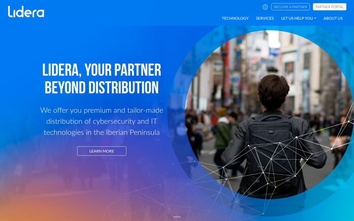 Screenshot of lidera.com