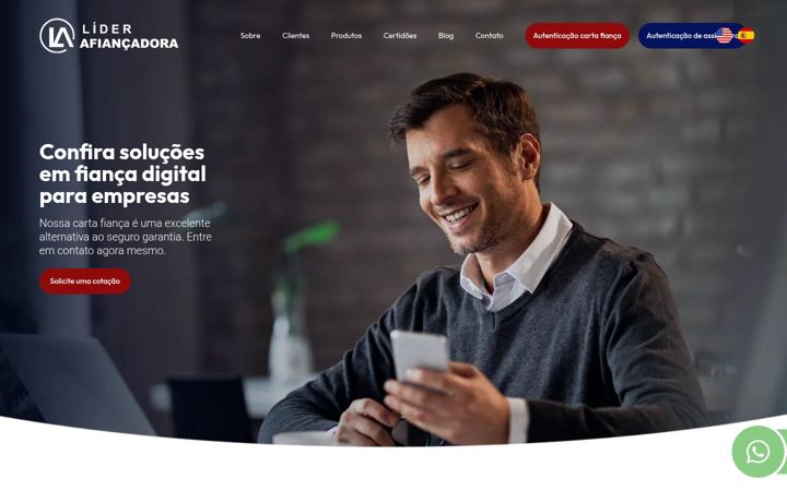 Screenshot of liderafiancadora.com