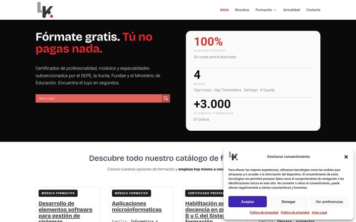 Screenshot of liderak.com