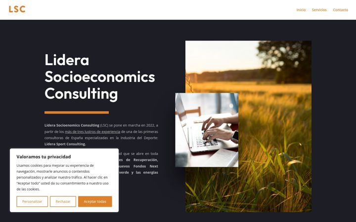 Screenshot of liderasc.com