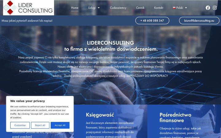 Screenshot of liderconsulting.eu