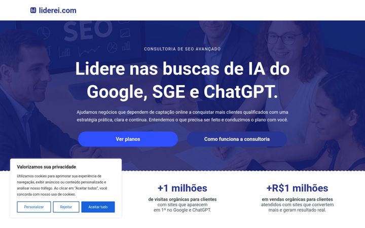 Screenshot of liderei.com