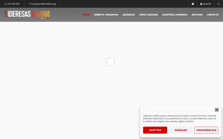 Screenshot of lideresasamazonas.org