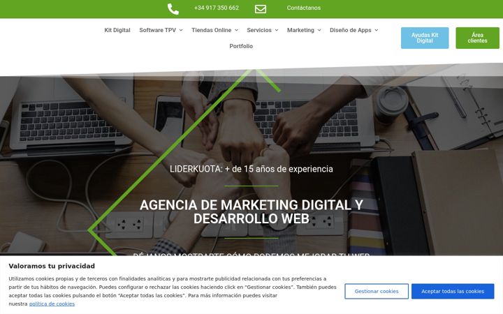 Screenshot of liderkuota.com