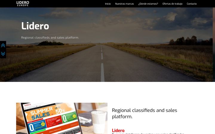 Screenshot of lideroeurope.com