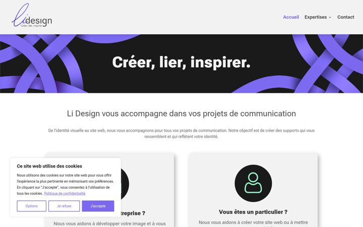 Screenshot of lidesign-creation.fr