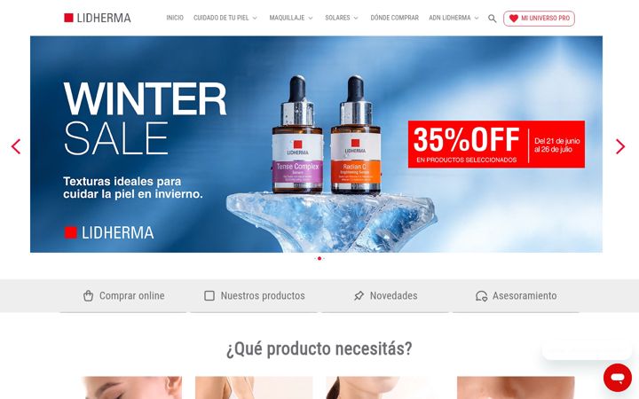 Screenshot of lidherma.com