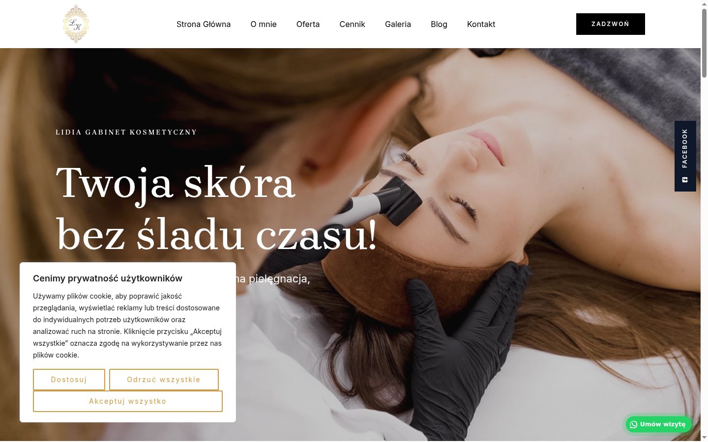 Képernyőkép a bármilyen interakció előtt megjelenő hozzájárulási bannerről