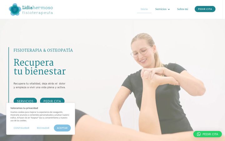 Screenshot of lidiahermoso.com