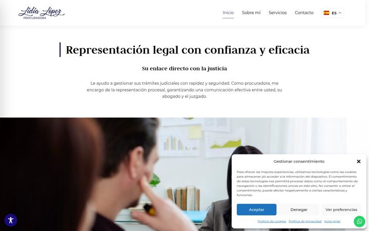 Screenshot of lidialopezprocuradora.com