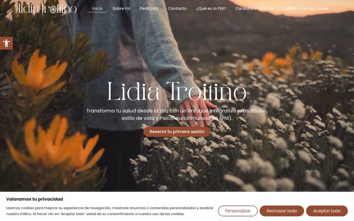 Screenshot of lidiatroitino.com