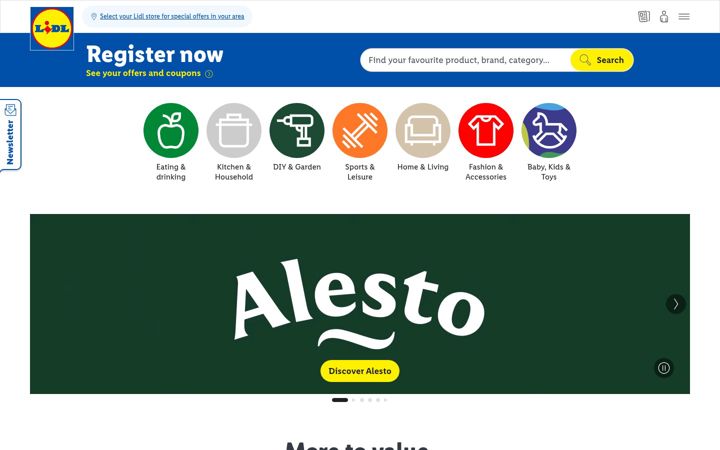 Screenshot of lidl.com.mt