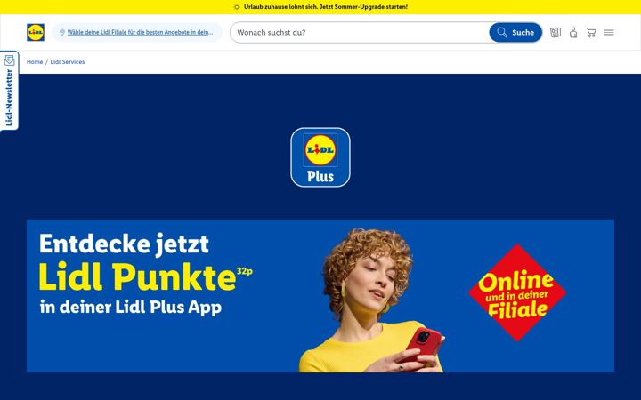 Screenshot of lidlplus.de