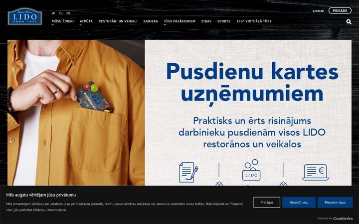 Screenshot of lido.lv