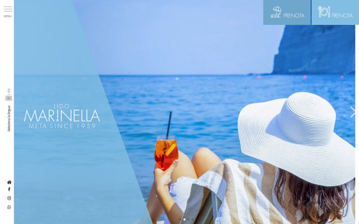 Screenshot of lidomarinella.it