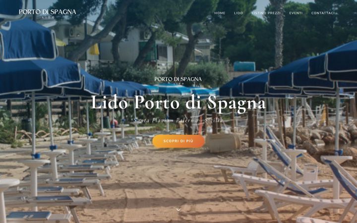 Screenshot of lidoportodispagna.com