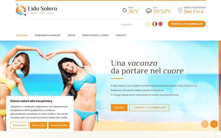 Screenshot of lidosolero.com