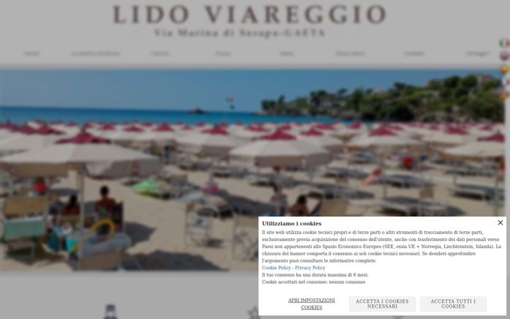 Screenshot of lidoviareggio.it